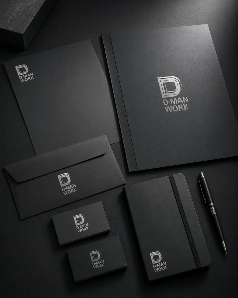 ผลงานออกแบบแบรนด์ D-MAN WORK