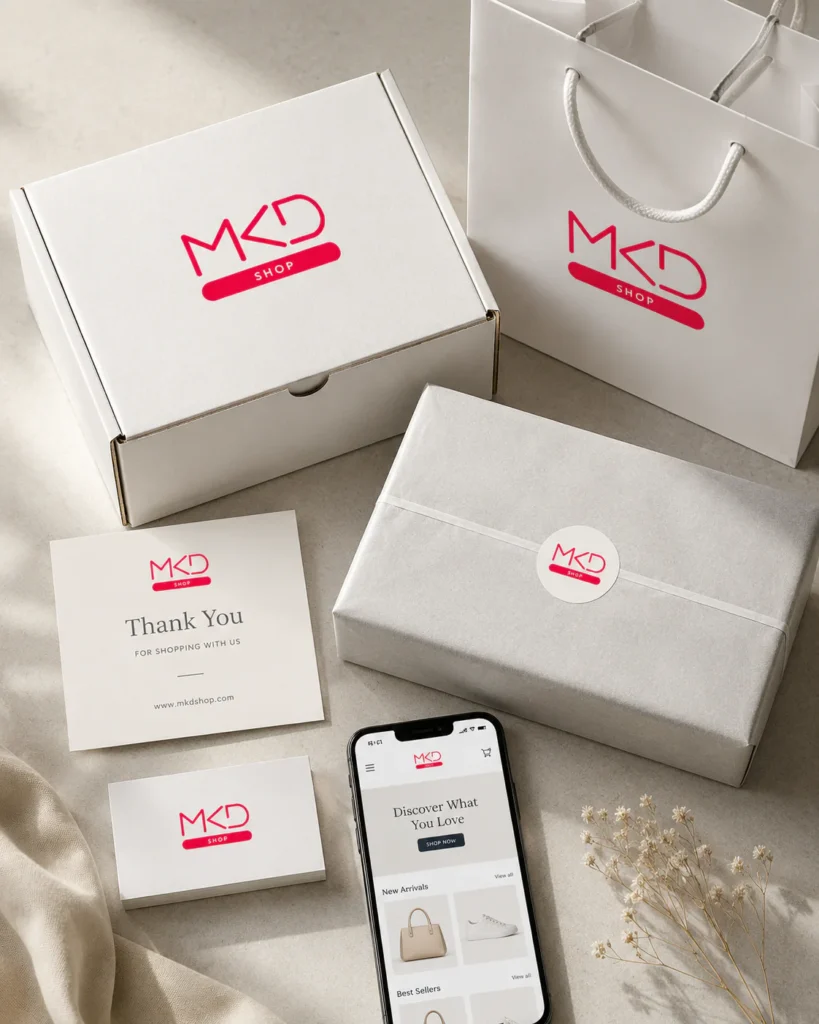 ผลงานออกแบบแบรนด์ MKD SHOP